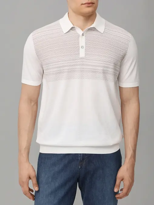 Поло хлопковое BERTOLO LUXURY MENSWEAR
