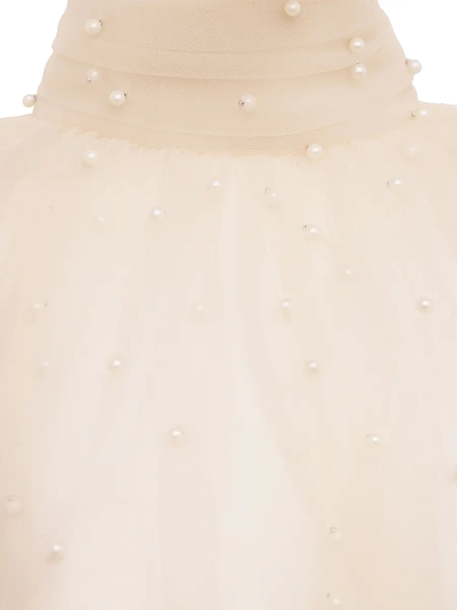 Блуза с жемчугом