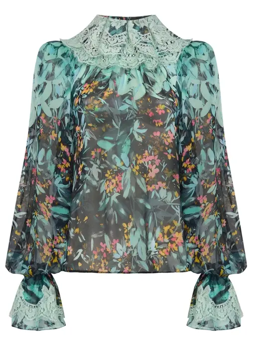 Блуза с кружевом THE NAMES