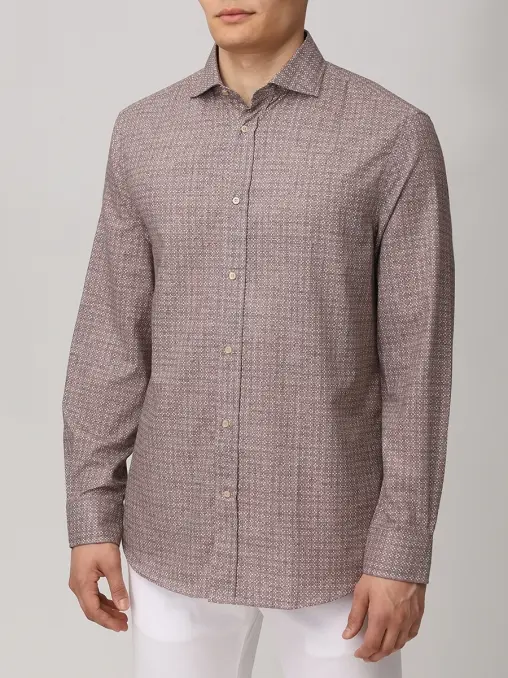 Рубашка Easy Fit хлопковая BRUNELLO CUCINELLI