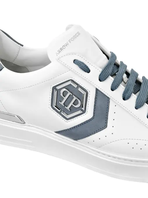 Кеды из нубука и кожи PHILIPP PLEIN