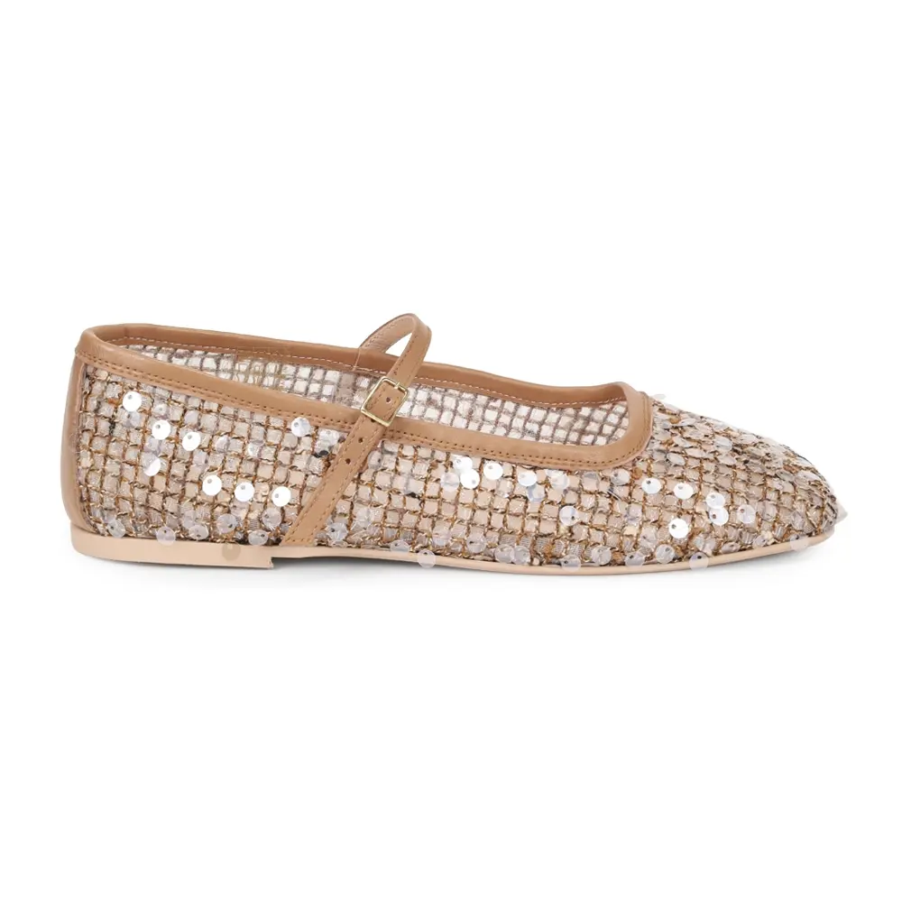 Балетки с пайетками