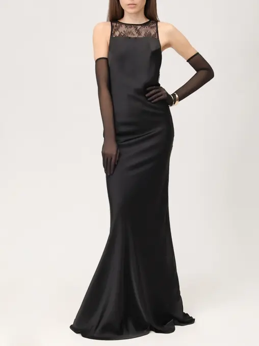 Платье с кружевом ALINE