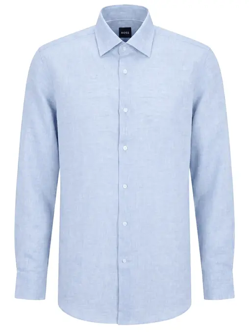 Рубашка Slim Fit льняная BOSS