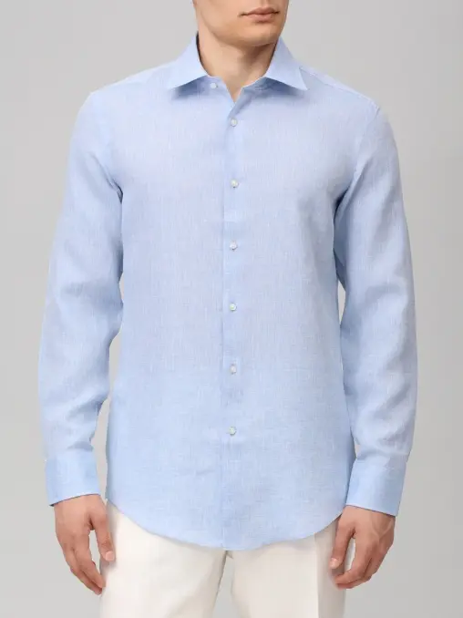 Рубашка Slim Fit льняная BOSS