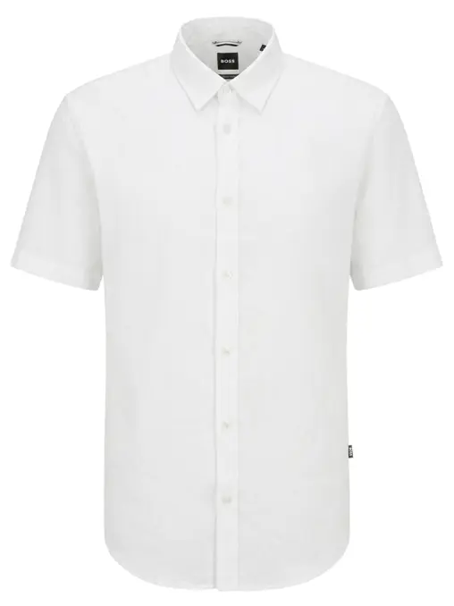 Рубашка Slim Fit льняная BOSS