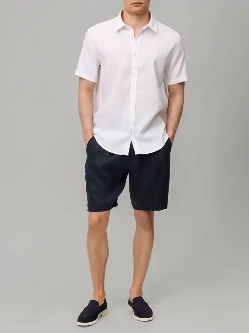 Рубашка Slim Fit льняная BOSS