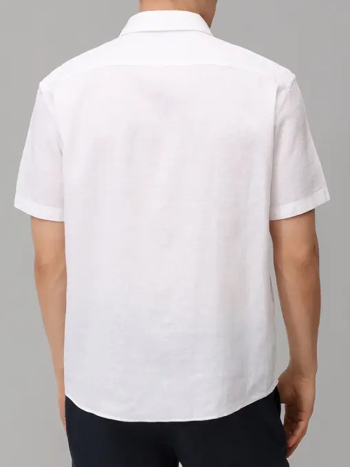 Рубашка Slim Fit льняная BOSS