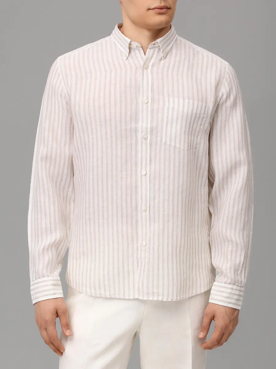 Рубашка Regular Fit льняная