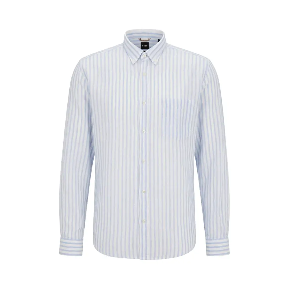 Рубашка Regular Fit льняная