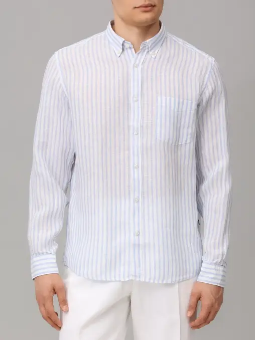 Рубашка Regular Fit льняная BOSS