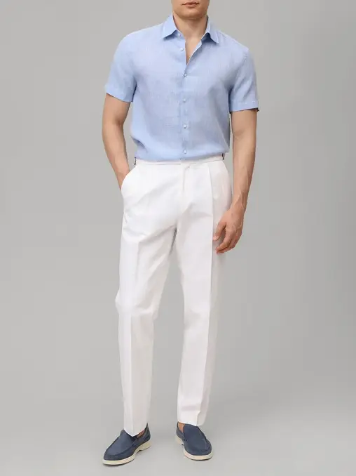 Рубашка Slim Fit льняная BOSS