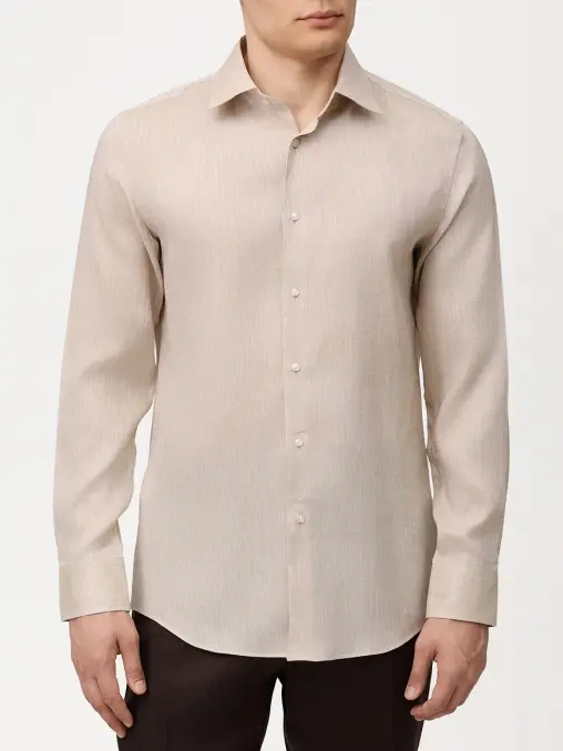 Рубашка Slim Fit льняная BOSS