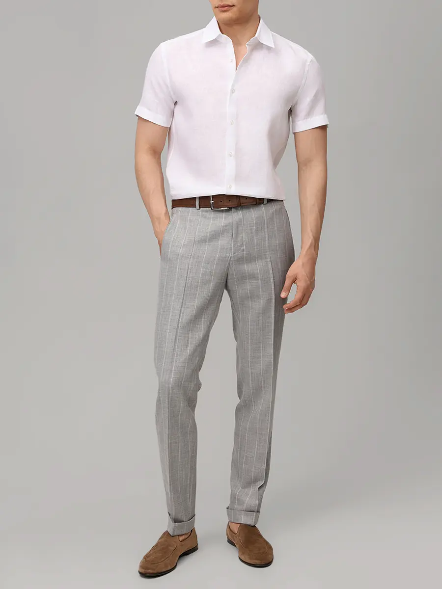 Рубашка Slim Fit льняная