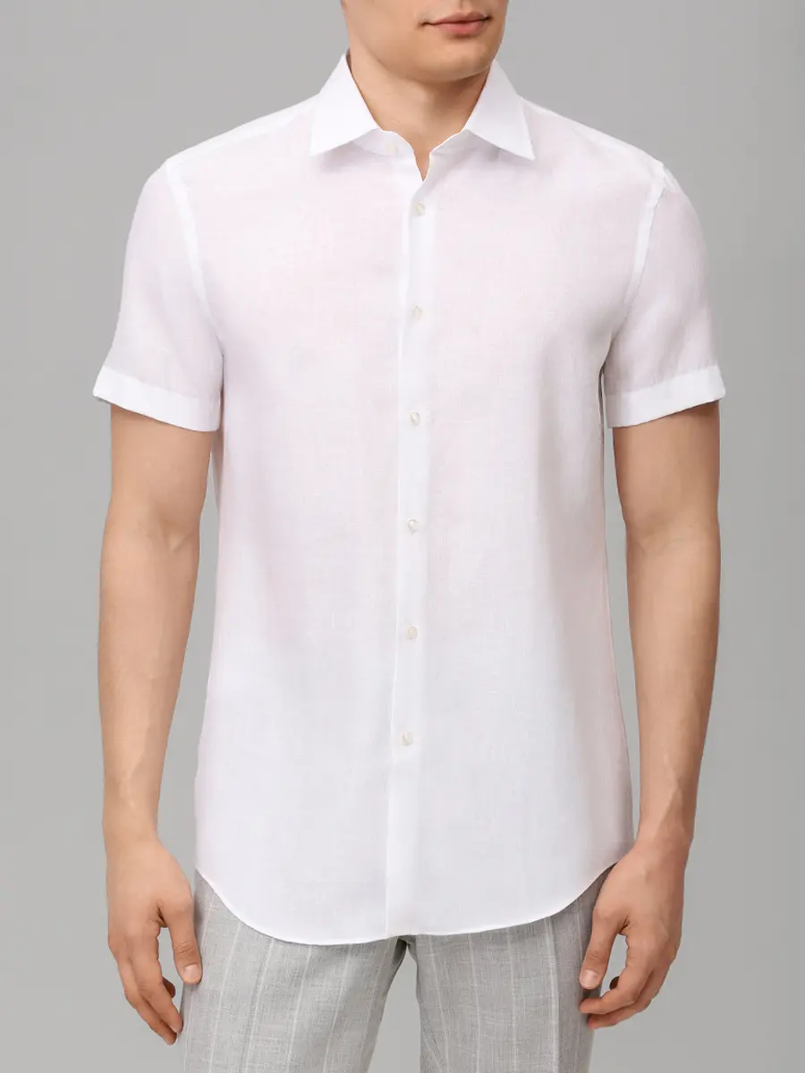 Рубашка Slim Fit льняная