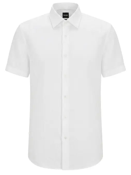 Рубашка Slim Fit льняная BOSS