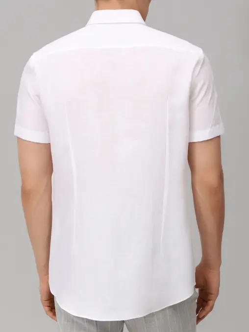 Рубашка Slim Fit льняная BOSS