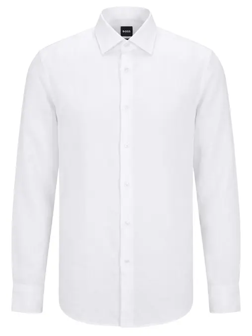 Рубашка Slim Fit льняная BOSS
