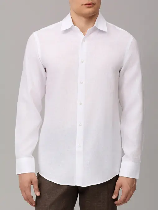 Рубашка Slim Fit льняная BOSS