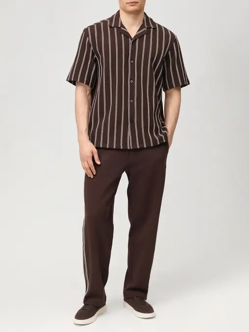 Рубашка Relaxed Fit хлопковая BOSS