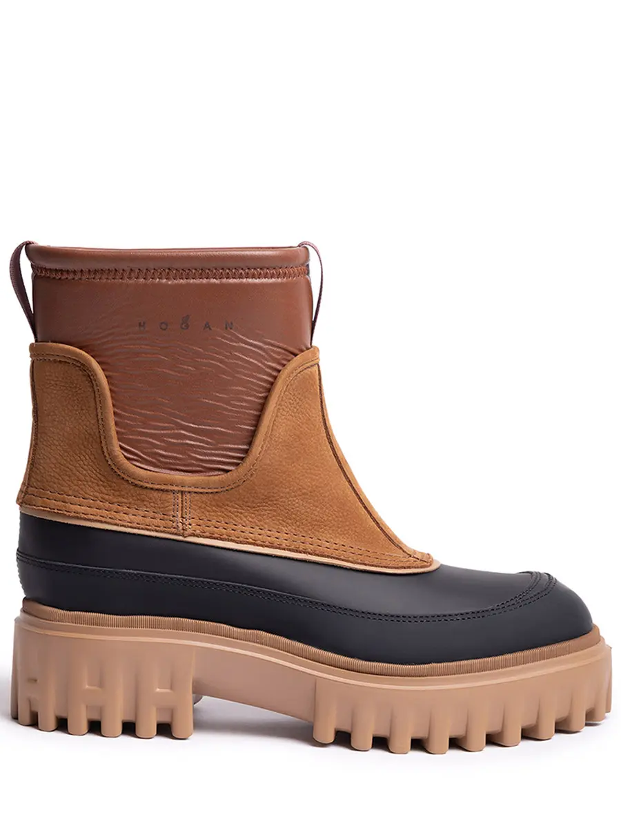 Ботинки комбинированные на меху