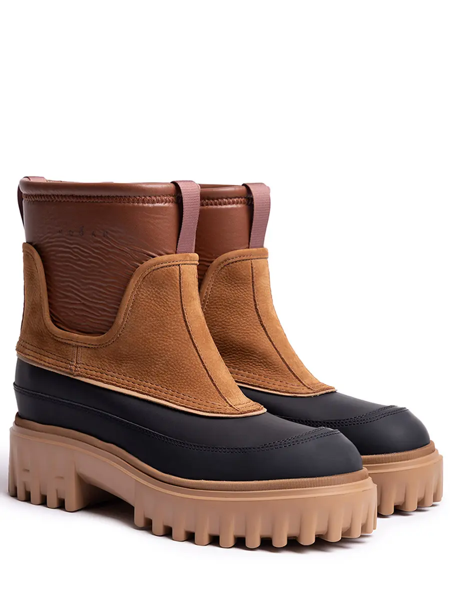 Ботинки комбинированные на меху