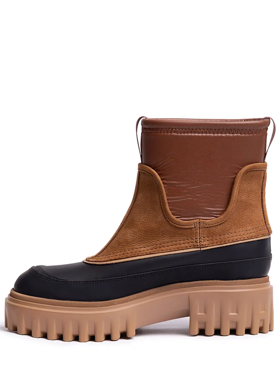Ботинки комбинированные на меху