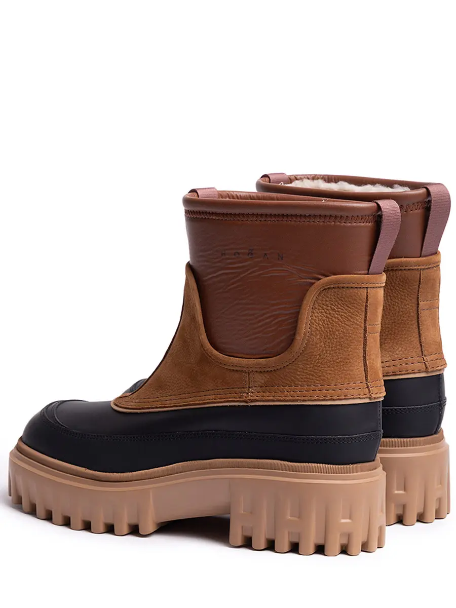 Ботинки комбинированные на меху