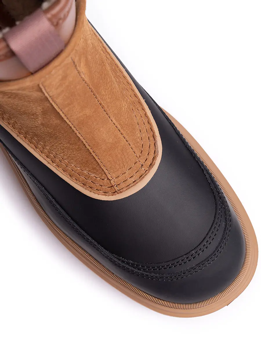 Ботинки комбинированные на меху