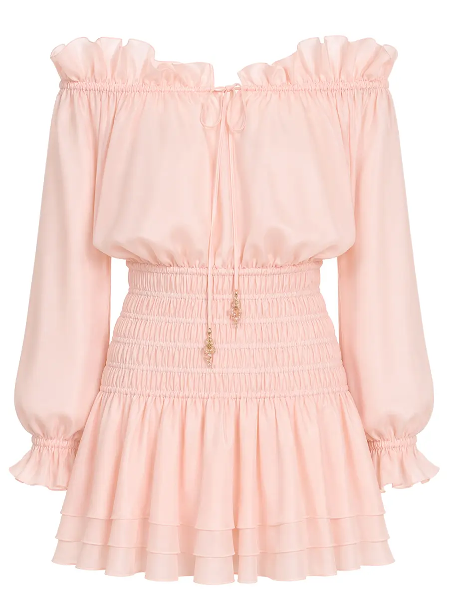 Платье шелковое