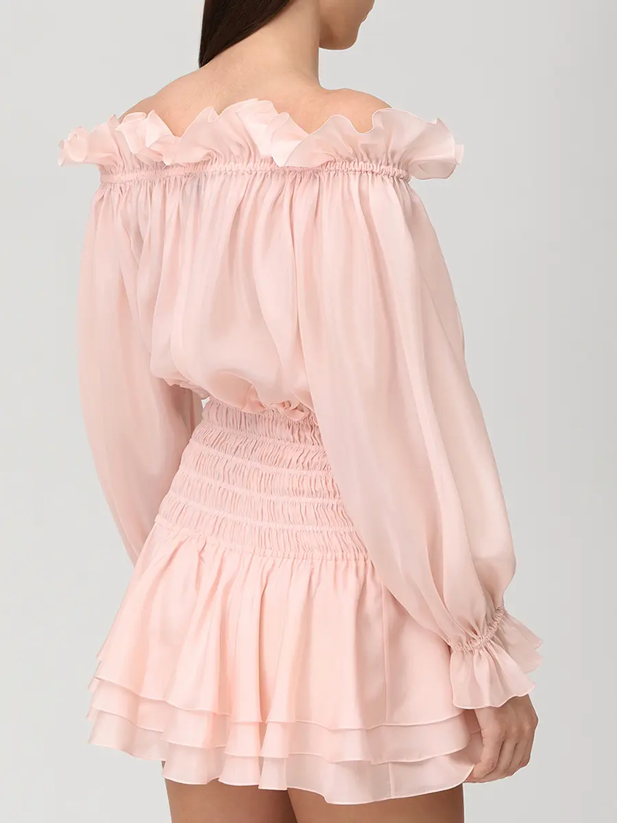 Платье шелковое