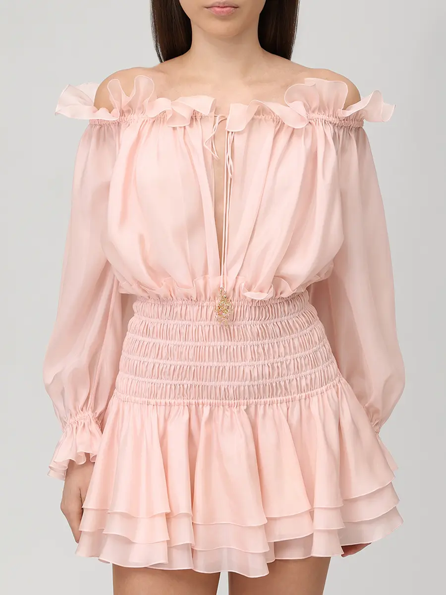 Платье шелковое