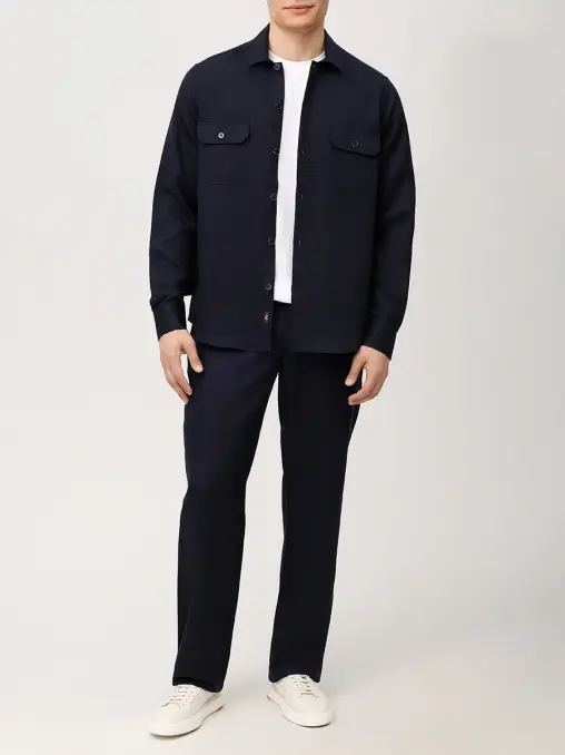 Рубашкаиз тенселя и льна CUDGI