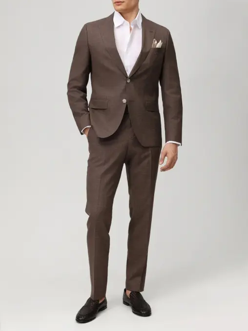 Костюм из хлопка и шелка BOSS