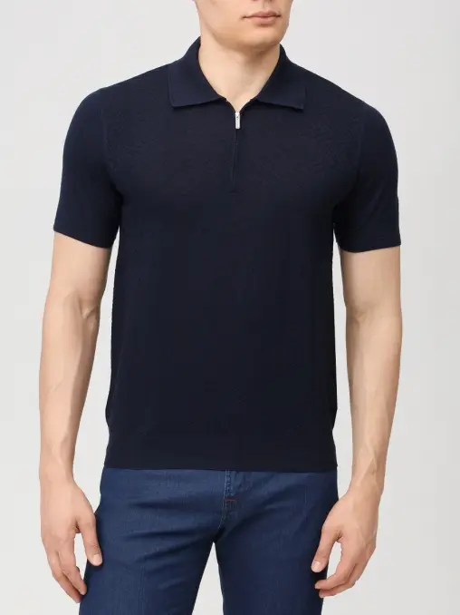 Поло шелковое BERTOLO LUXURY MENSWEAR