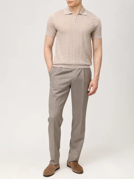 Поло шелковое BERTOLO LUXURY MENSWEAR