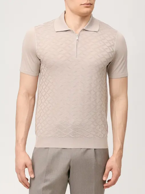 Поло шелковое BERTOLO LUXURY MENSWEAR