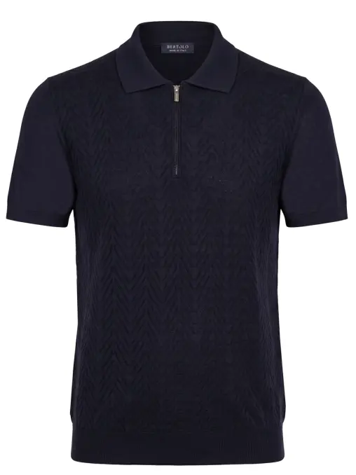 Поло шелковое BERTOLO LUXURY MENSWEAR