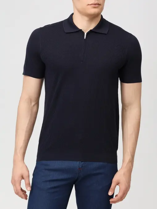 Поло шелковое BERTOLO LUXURY MENSWEAR