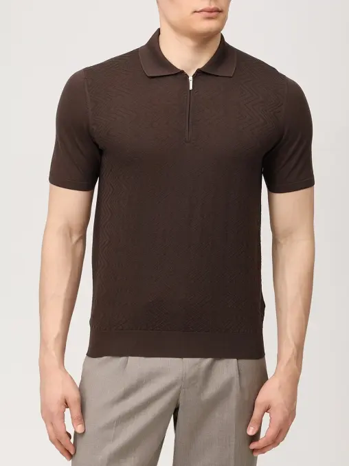 Поло шелковое BERTOLO LUXURY MENSWEAR
