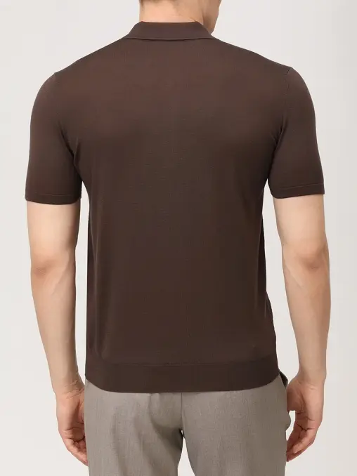 Поло шелковое BERTOLO LUXURY MENSWEAR
