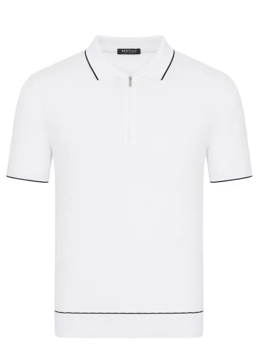 Поло хлопковое BERTOLO LUXURY MENSWEAR
