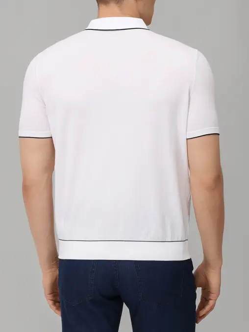 Поло хлопковое BERTOLO LUXURY MENSWEAR