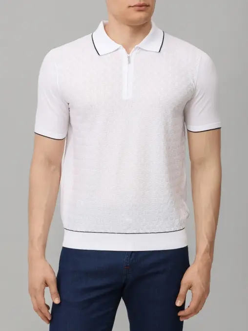 Поло хлопковое BERTOLO LUXURY MENSWEAR