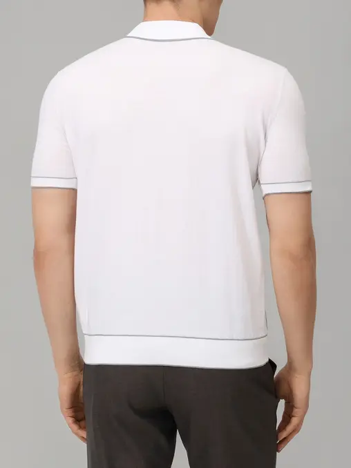 Поло хлопковое BERTOLO LUXURY MENSWEAR