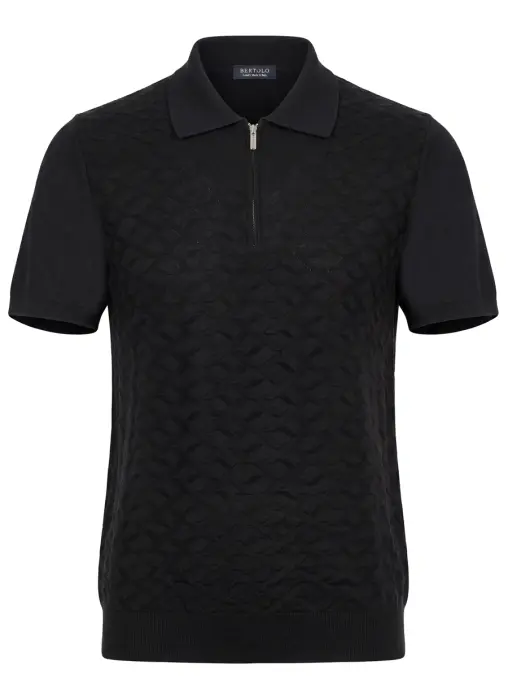 Поло шелковое BERTOLO LUXURY MENSWEAR