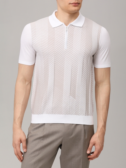 Поло хлопковое BERTOLO LUXURY MENSWEAR