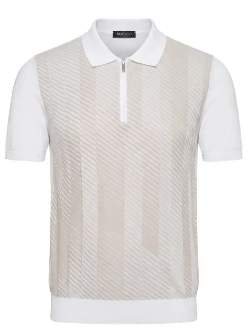 Поло хлопковое BERTOLO LUXURY MENSWEAR