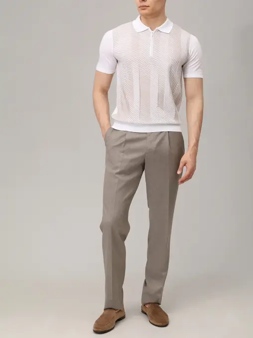 Поло хлопковое BERTOLO LUXURY MENSWEAR