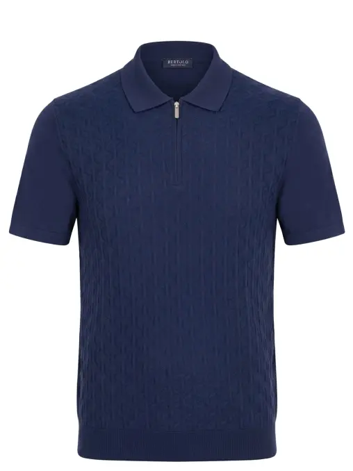 Поло хлопковое BERTOLO LUXURY MENSWEAR